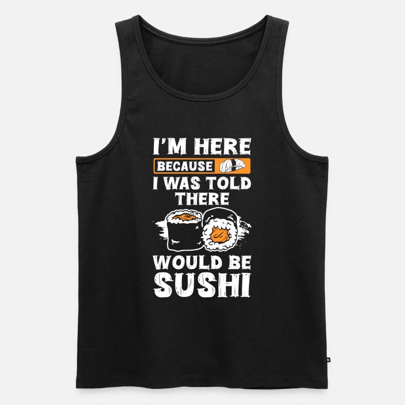 Japanisch Reis Lecker Stäbchen - Männer Premium Bio Tank Top - Schwarz