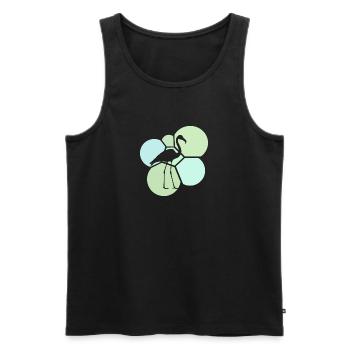 Flamenco Wasservogel Flamenco - Männer Premium Bio Tank Top - Schwarz - Vorne - Michal (187cm)