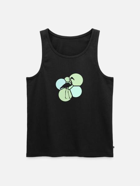 Flamenco Wasservogel Flamenco - Männer Premium Bio Tank Top - Schwarz