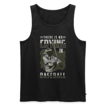 Sports America Trainers - Men's Premium Organic Tank Top - black - Front - AI Model Male 178 light (178cm)