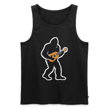 Gift for dulcimer lover - Men's Premium Organic Tank Top - black - Front - AI Model Male 178 light (178cm)