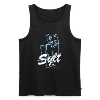 Sylt Insel Sylt I love Sylt Möwe sylt - Männer Premium Bio Tank Top - Schwarz - Vorne - Michal (187cm)