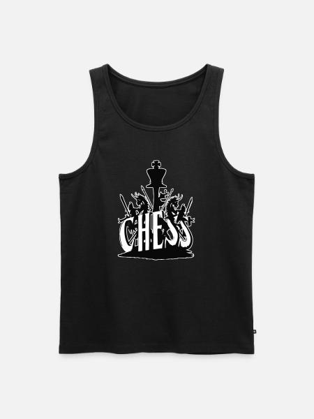 Schach Design - Männer Premium Bio Tank Top - Schwarz