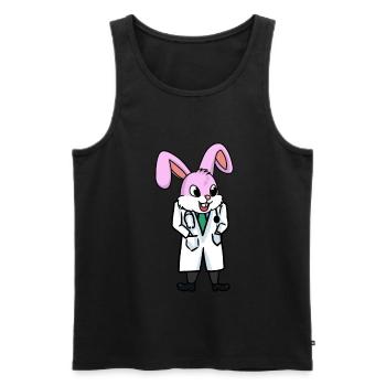 Doctor Doctors Hospital Rabbit Rabbit Children Child - Men's Premium Organic Tank Top - black - Front - AI Model Male 178 light (178cm)