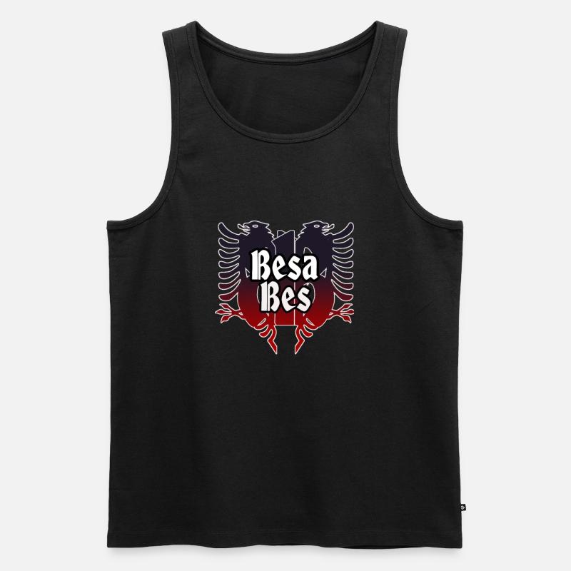 Besa Bes - Männer Premium Bio Tank Top - Schwarz
