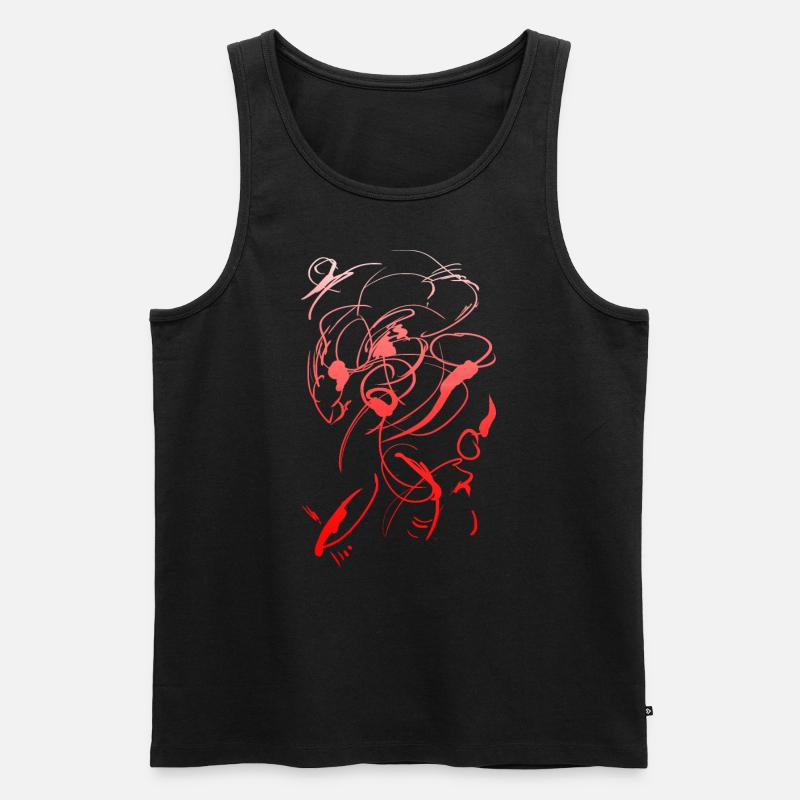 Abstrakt Fantasy Hintergrund - Männer Premium Bio Tank Top - Schwarz