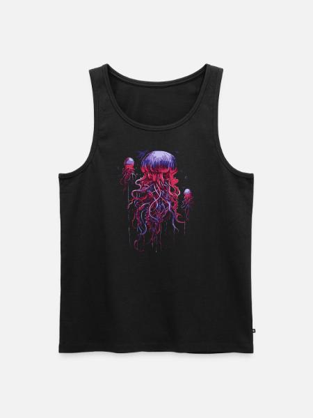 Jellyfish - Men's Premium Organic Tank Top - black
