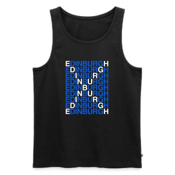 EDIMBOURG Écosse Drapeau Schottland - Débardeur bio Premium Homme - noir - Devant - Michal (187cm)
