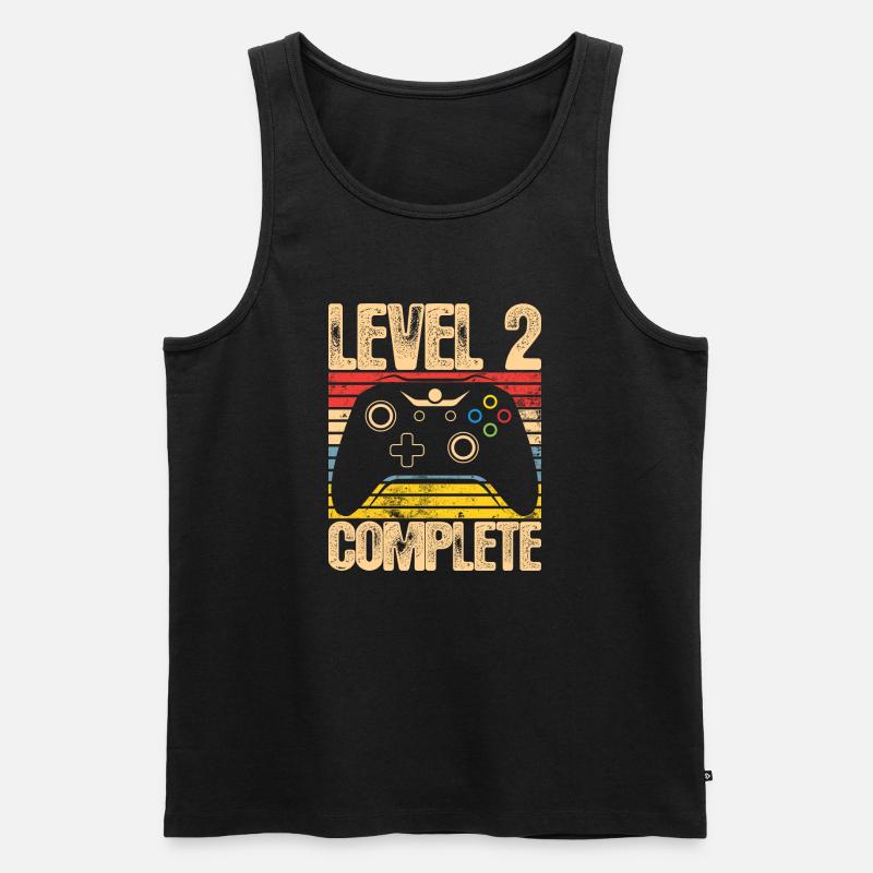 Level 2 Complete Controller - Männer Premium Bio Tank Top - Schwarz
