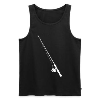 Angel Drawing - Men's Premium Organic Tank Top - black - Front - Michal (187cm)