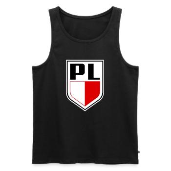 Polnische Flagge Nationalfarben Polnisch - Männer Premium Bio Tank Top - Schwarz - Vorne - Michal (187cm)
