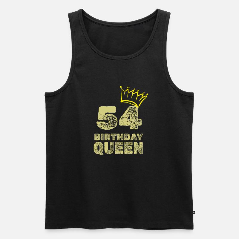 54 - Männer Premium Bio Tank Top - Schwarz