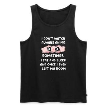 Anime - Men's Premium Organic Tank Top - black - Front - AI Model Male 178 light (178cm)