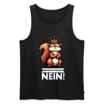 Before You Ask Squirrel Squirrel Rodents - Men's Premium Organic Tank Top - black - Front - Michal (187cm)