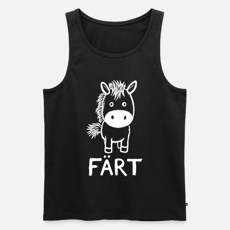 Pferd Reiten Reiterin Pferdebesitzer FÄRT - Männer Premium Bio Tank Top - Schwarz