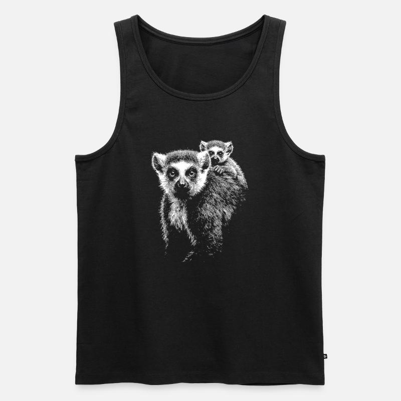 Katta - Männer Premium Bio Tank Top - Schwarz