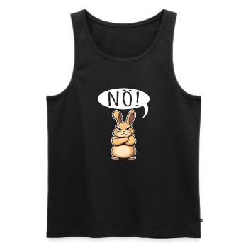 T-shirt de Pâques Drôle de Lapin de Pâques de Basse-Autriche - Débardeur bio Premium Homme - noir - Devant - Michal (187cm)