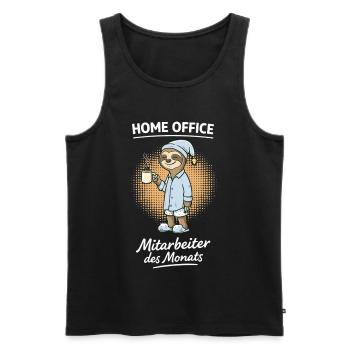 Employé du Siège du Mois Sloth - Débardeur bio Premium Homme - noir - Devant - Michal (187cm)