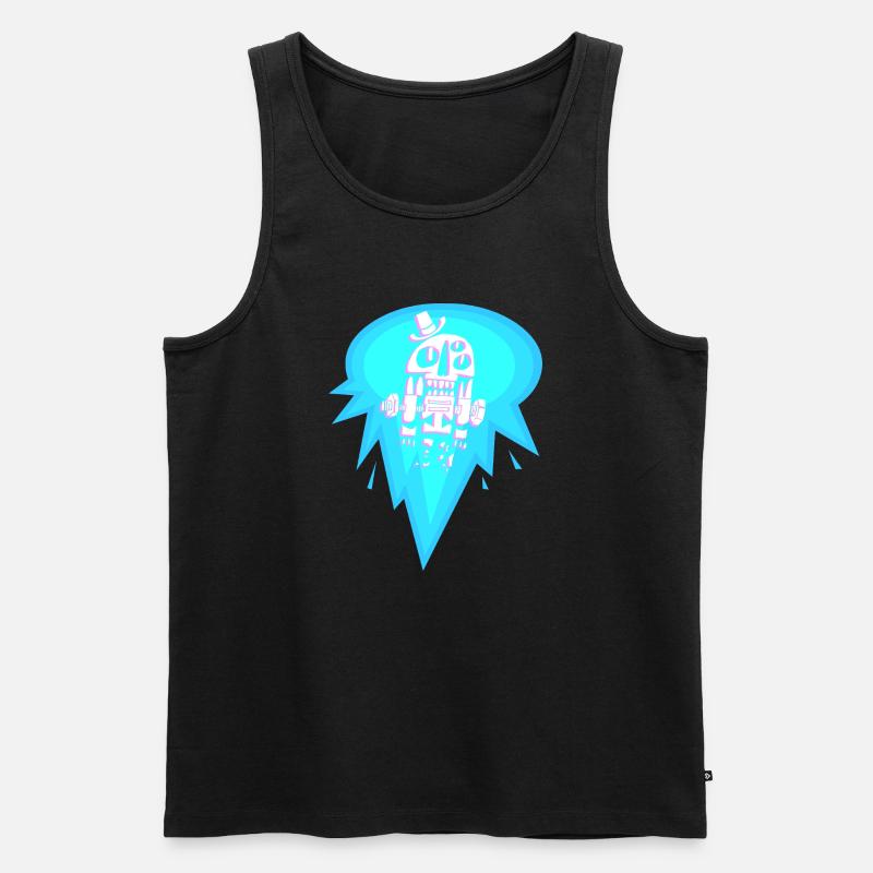 turbodead - Männer Premium Bio Tank Top - Schwarz