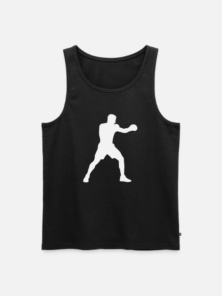 Boxsilhouette Power Boost - Men's Premium Organic Tank Top - black