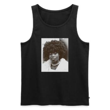 Neben dir - Männer Premium Bio Tank Top - Schwarz - Vorne - Michal (187cm)