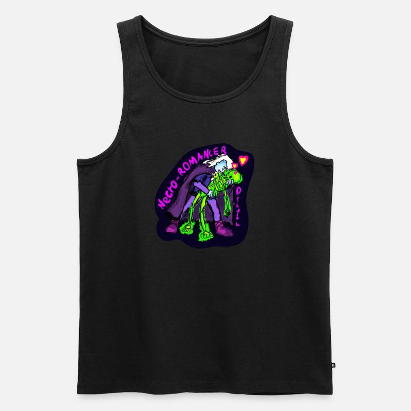 Necro-romancer - Männer Premium Bio Tank Top - Schwarz