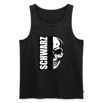 Black Colorful enough | Colors can be changed - Men's Premium Organic Tank Top - black - Front - Michal (187cm)