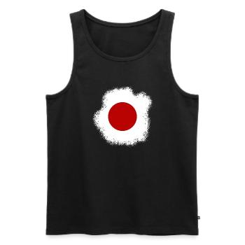 Drapeau du Japon utilisé Look Nihon drapeau japonais - Débardeur bio Premium Homme - noir - Devant - Michal (187cm)