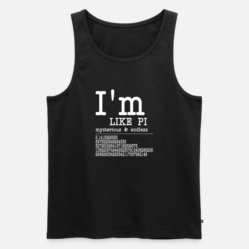 I'm like Pi - NERD - Männer Premium Bio Tank Top - Schwarz