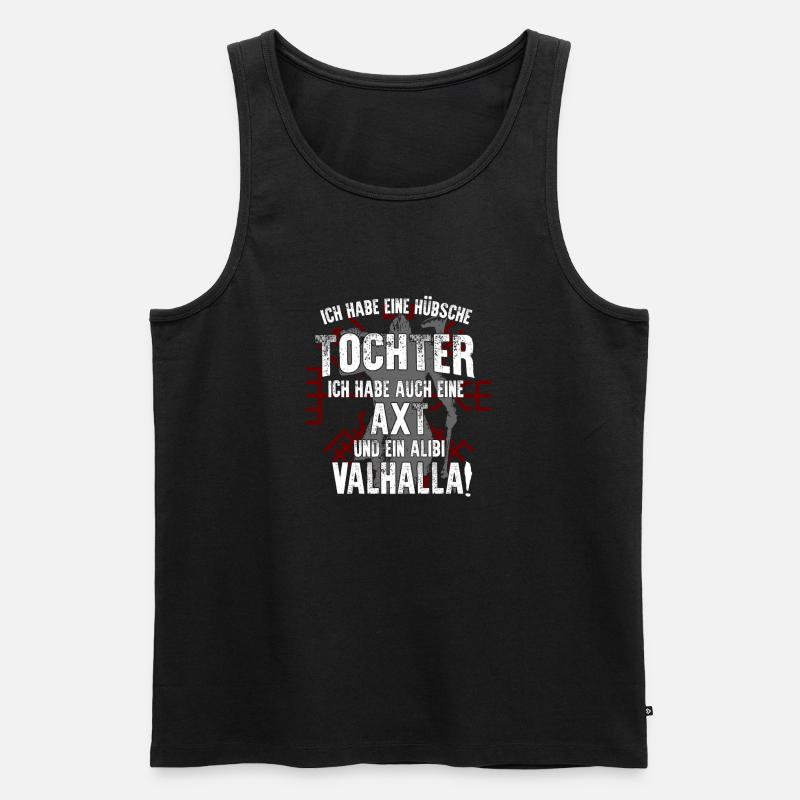 Wikinger - Männer Premium Bio Tank Top - Schwarz