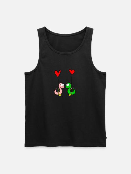 asticots amoureux - Débardeur bio Premium Homme - noir