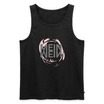 Wein Trinker Weißwein Rotwein Sprüche Geschenk - Männer Premium Bio Tank Top - Schwarz - Vorne - Michal (187cm)