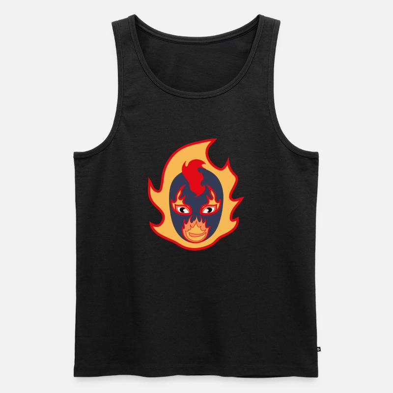 Fireball Boy - Männer Premium Bio Tank Top - Schwarz