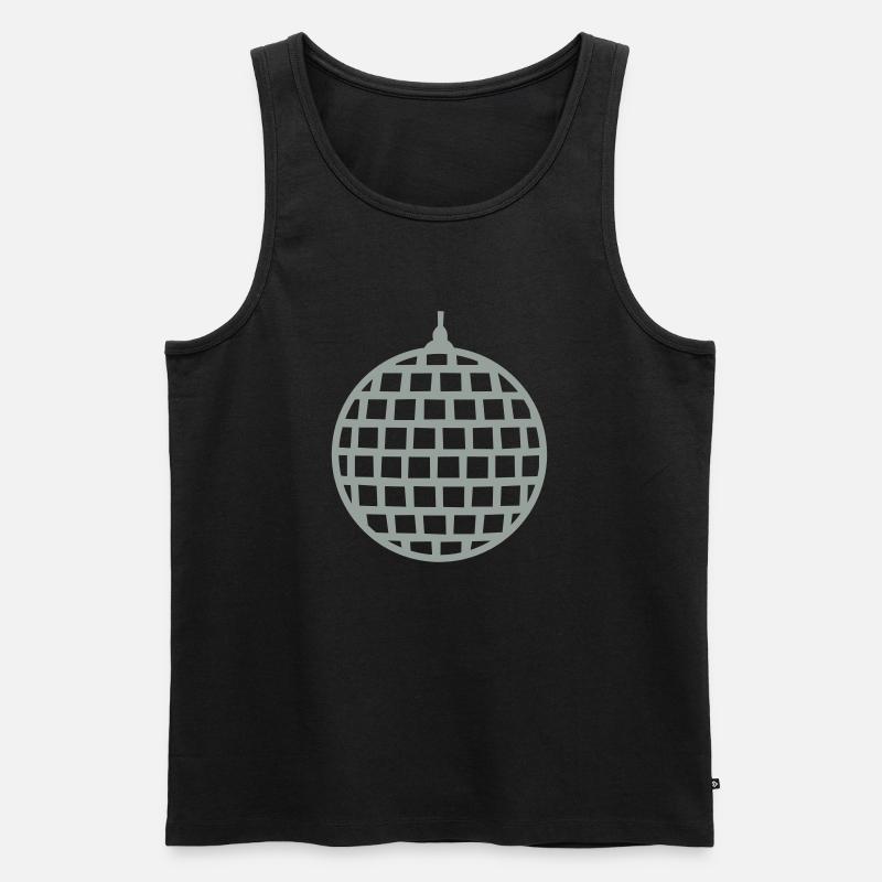 Disco - Männer Premium Bio Tank Top - Schwarz