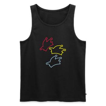 Narrenkappen / Fasching / Kappe - Männer Premium Bio Tank Top - Schwarz - Vorne - AI Model Male 178 light (178cm)