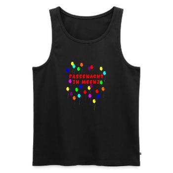 Fassenacht in Meenz Mainz Fasching Fastnacht Helau - Männer Premium Bio Tank Top - Schwarz - Vorne - AI Model Male 178 light (178cm)
