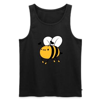 Abeille mignonne volante - Débardeur bio Premium Homme - noir - Devant - AI Model Male 178 light (178cm)