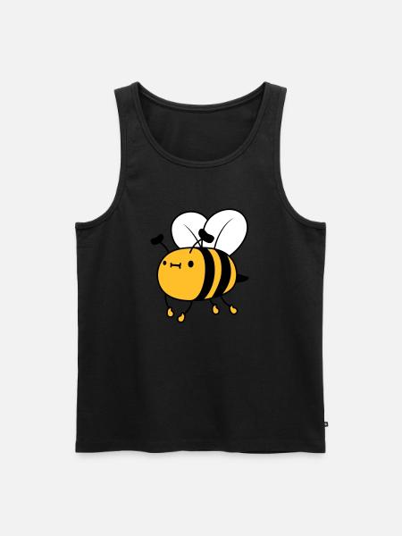 Flying cute bee - Men's Premium Organic Tank Top - black