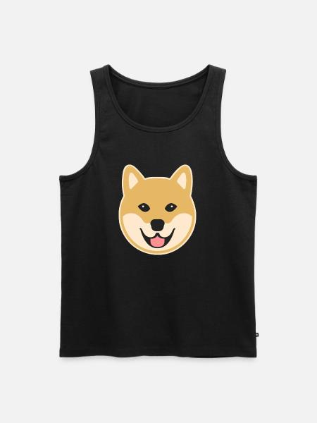 Shiba Inu - Men's Premium Organic Tank Top - black