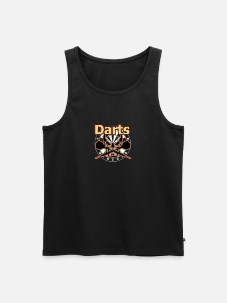 darts - Men's Premium Organic Tank Top - black