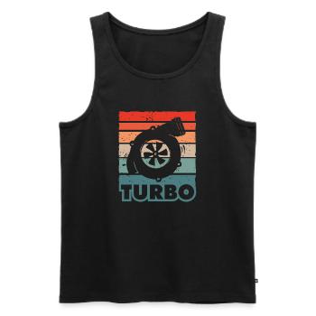 Car Turbo Tuning Ladedruck Blow-off Turbolader - Männer Premium Bio Tank Top - Schwarz - Vorne - AI Model Male 178 light (178cm)