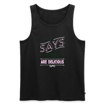 jokes health informatics specialist tshirts - Männer Premium Bio Tank Top - Schwarz - Vorne - AI Model Male 178 light (178cm)