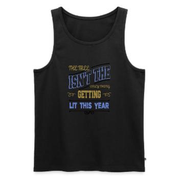 bedroom beach holiday jokes bodybuilding dork - Männer Premium Bio Tank Top - Schwarz - Vorne - Michal (187cm)