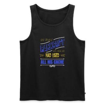 hobbyists robotics tshirt funny quote sci fi - Männer Premium Bio Tank Top - Schwarz - Vorne - AI Model Male 178 light (178cm)