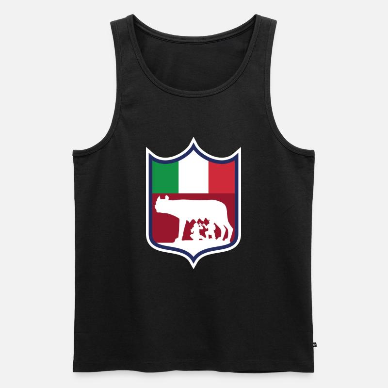 Rom - Männer Premium Bio Tank Top - Schwarz