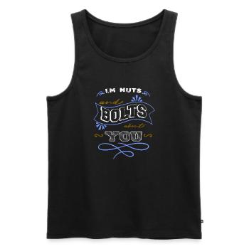 robotics tshirt jokes birthday present idea boys - Men's Premium Organic Tank Top - black - Front - Michal (187cm)