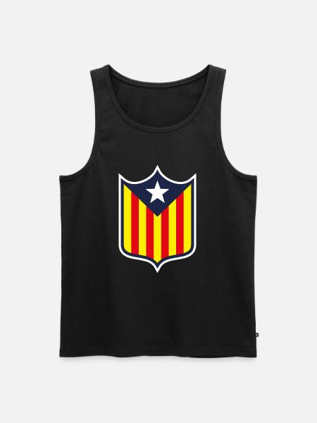 Katalonien Wappen - Männer Premium Bio Tank Top - Schwarz