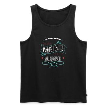 geburtstag geschenk seekatze raubkatze lustig spaß - Männer Premium Bio Tank Top - Schwarz - Vorne - Michal (187cm)