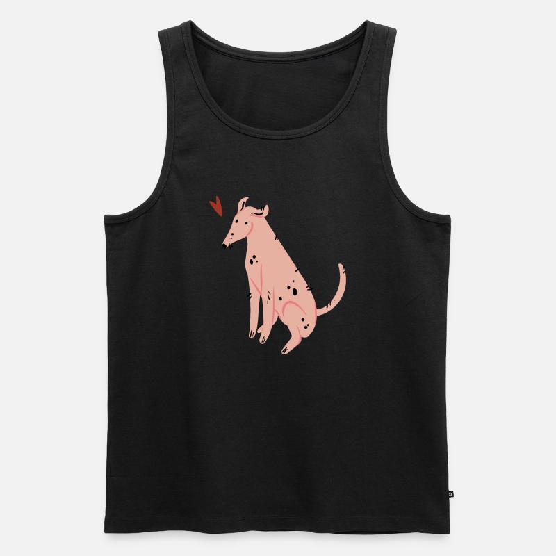 Hund - Männer Premium Bio Tank Top - Schwarz
