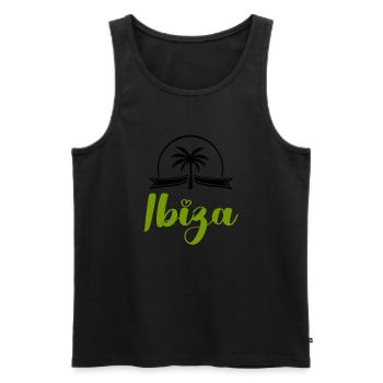 Ibiza - Débardeur bio Premium Homme - noir - Devant - Michal (187cm)